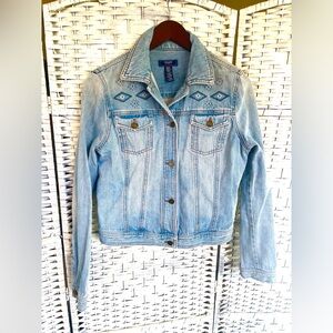 Chaps Blue Jean Jacket Classic Tailored Fit